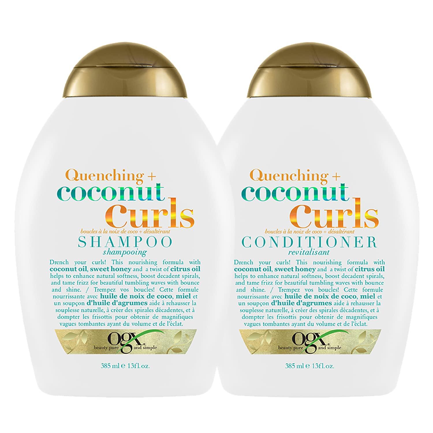 OGX Quenching + Coconut Curls Curl-Defining Shampoo Quenching + Coconut Curls Curl-Defining Conditioner