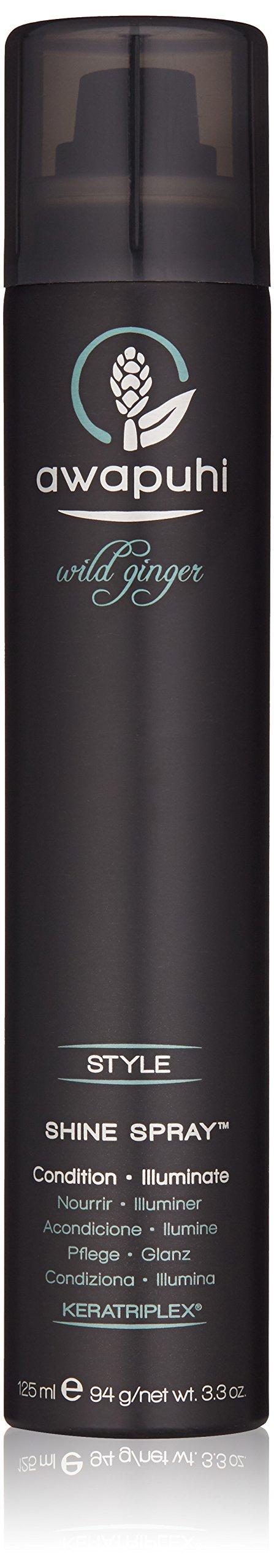Paul Mitchell Awapuhi Wild Ginger Shine Spray  Conditions + Adds Luminosity  For All Hair Types Tropical ginger-green tea mango 3.3 Ounce (Pack of 1)