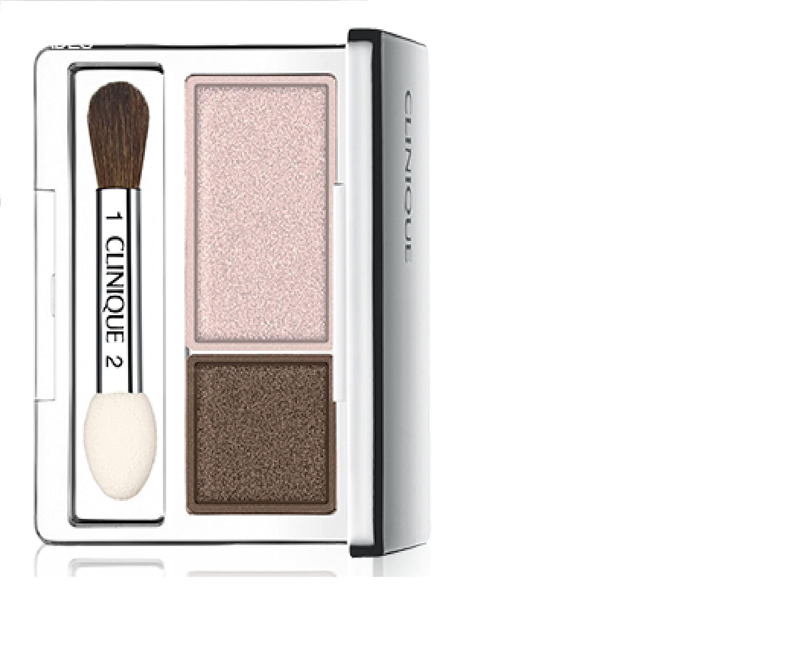 Clinique All About Shadow Duo  shade Ivory Bisque/Bronze Satin powder