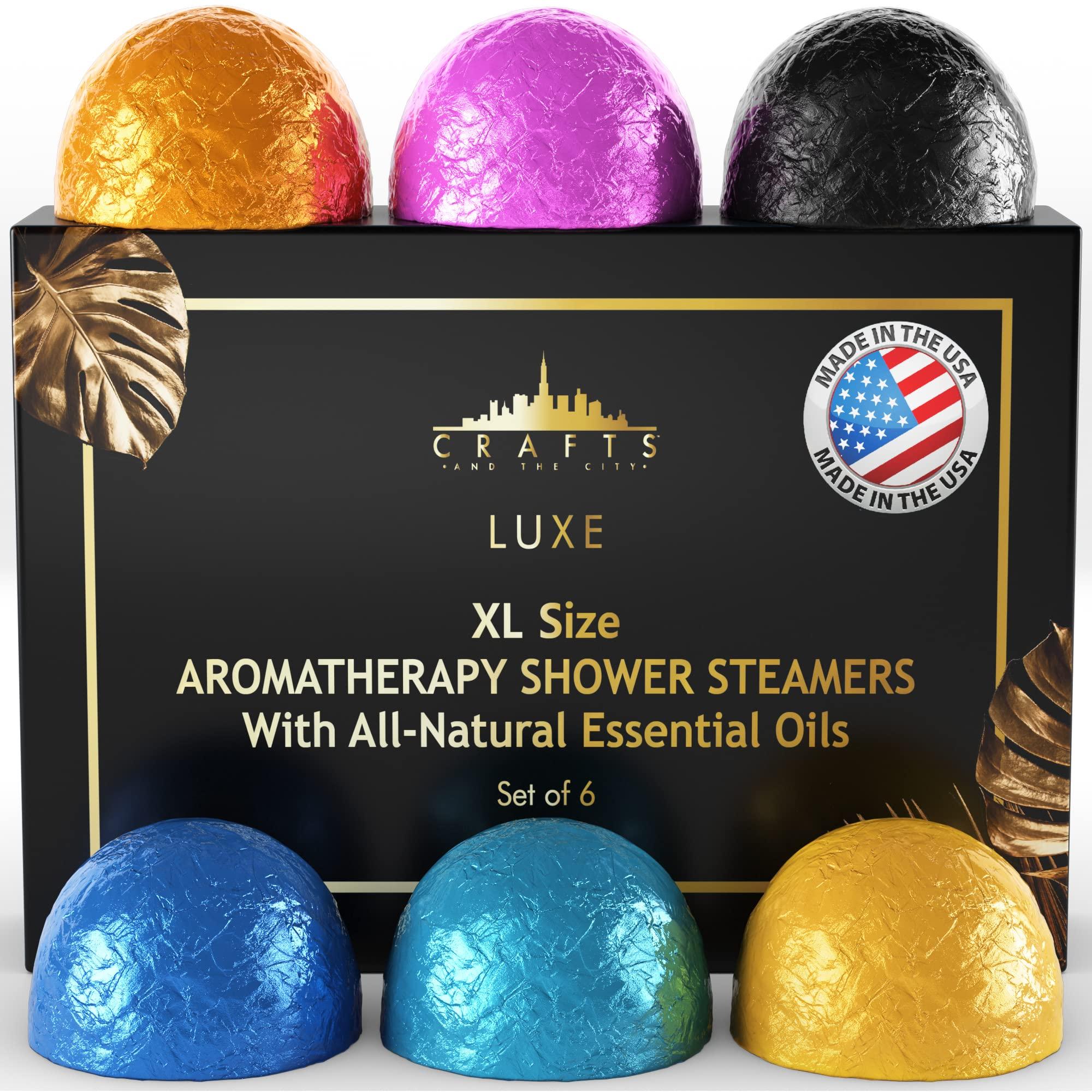 Luxury Shower Steamers Aromatherapy Gift Set - Made In USA - Essential Oil Shower Bath Bombs For Women- Shower Fizzies - Steam Shower Scents - Shower Vapor Tablets -Pods- Shower Melts- Tabs - Soothers